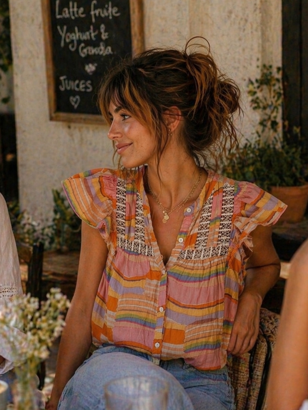 Karlie Multicolor Plaid Button-Up